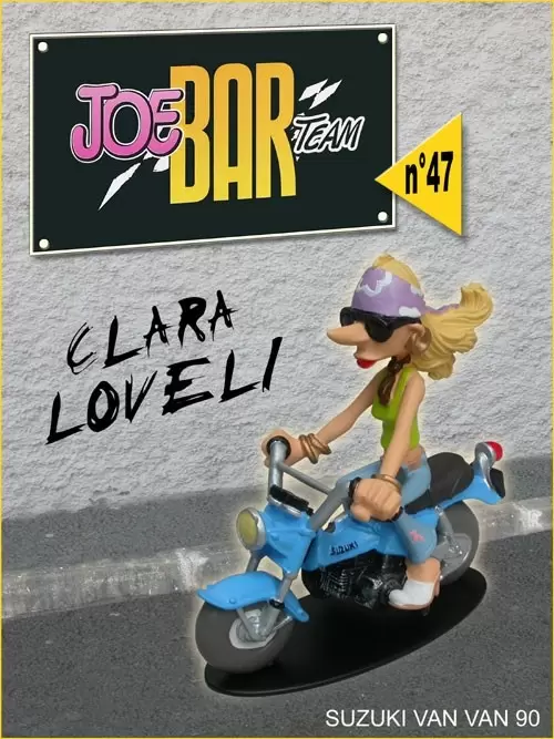 Figurines Joe Bar Team Série 1 - Clara LOVELI et son SUZUKI VAN VAN de 1990
