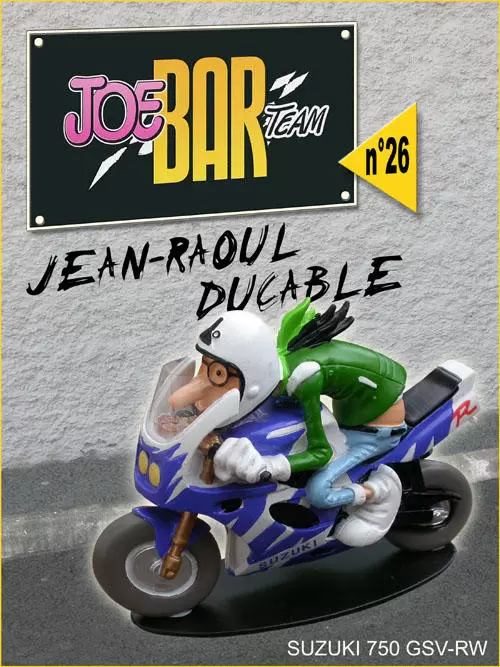 Figurines Joe Bar Team Série 1 - Jean-Raoul DUCABLE sur sa SUZUKI 750 GSX-R W 1993