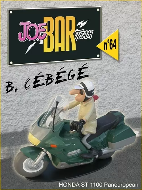 Figurines Joe Bar Team Série 1 - B. CEBEGE sur sa HONDA ST 1100 PANEUROPEAN