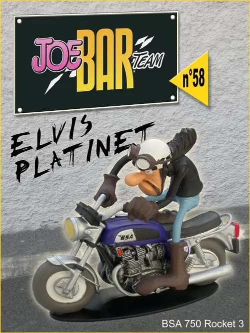 Figurines Joe Bar Team Série 1 - ELVIS PLATINET sur sa BSA 750 ROCKET 3