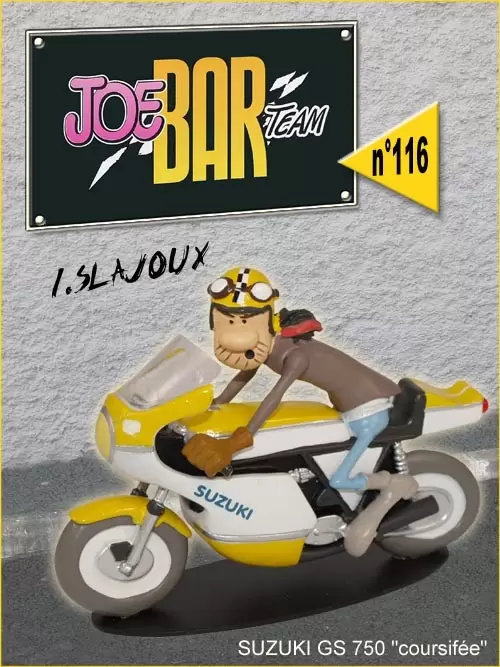 Figurines Joe Bar Team Série 1 - I. SLAJOUX et sa SUZUKI GS 750 coursifiée