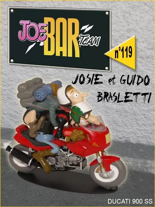 Figurines Joe Bar Team Série 1 - Josie et Guido BRASLETTI sur leur DUCATI 900 SS