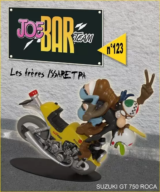 Figurines Joe Bar Team Série 1 - Les frères Issaretpa sur leur Suzuki GT 750 Roca