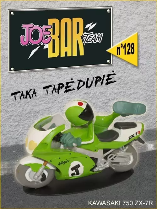 Figurines Joe Bar Team Série 1 - Taka Tapédupié... et sa Kawasaki ZX-7R