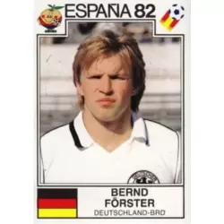 Bernd Forster (BRD) - WC 1982
