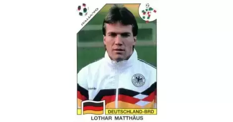 Sticker Panini world cup story Italia 90 wc 1990 No 204 Lothar Matthaus #259 