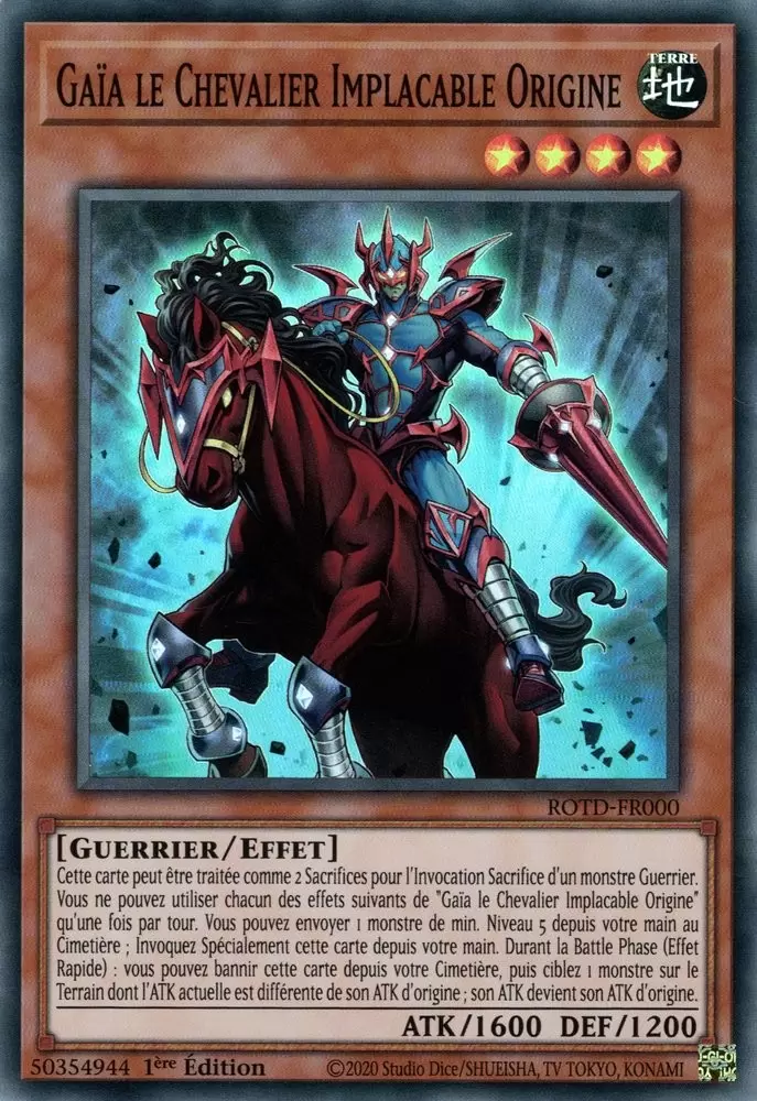 L\'Ascension du Duelliste ROTD - Gaïa le Chevalier Implacable Origine