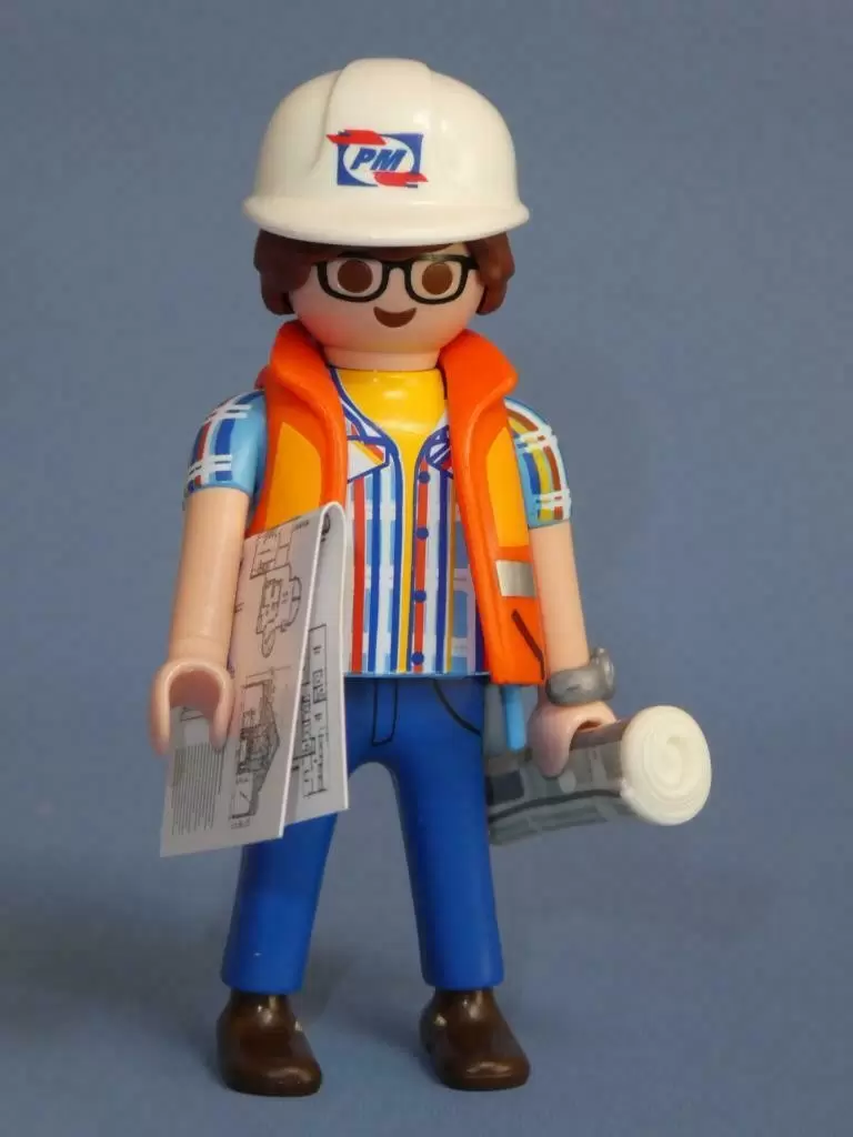 Playmobil Architecte/Builder/Workman série 18 garçon Figure 70369 New 