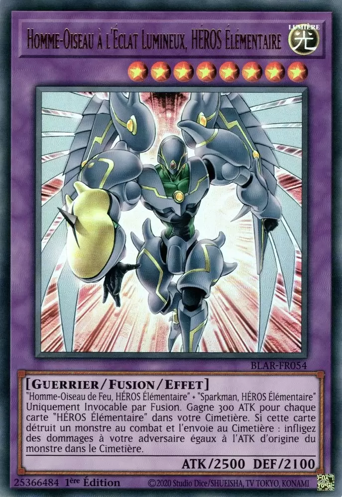 Batailles De Légende - Armageddon BLAR - Homme-Oiseau à l\'Éclat Lumineux, HÉROS Élémentaire