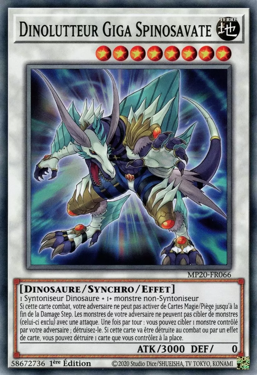 Mega Tins 2020 : Mémoires Perdues MP20 - Dinolutteur Giga Spinosavate