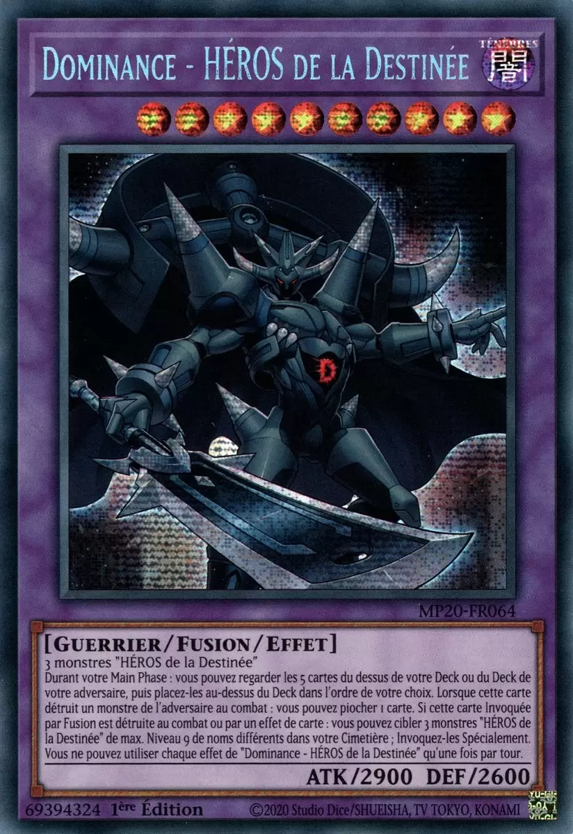 Mega Tins 2020 : Mémoires Perdues MP20 - Dominance - HÉROS de la Destinée