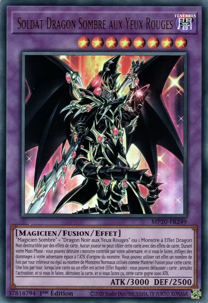 Mega Tins 2020 : Mémoires Perdues MP20 - Soldat Dragon Sombre aux Yeux Rouges