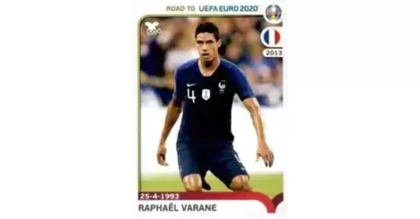 Raphael Varane France Road To Euro 2020 Sticker 101