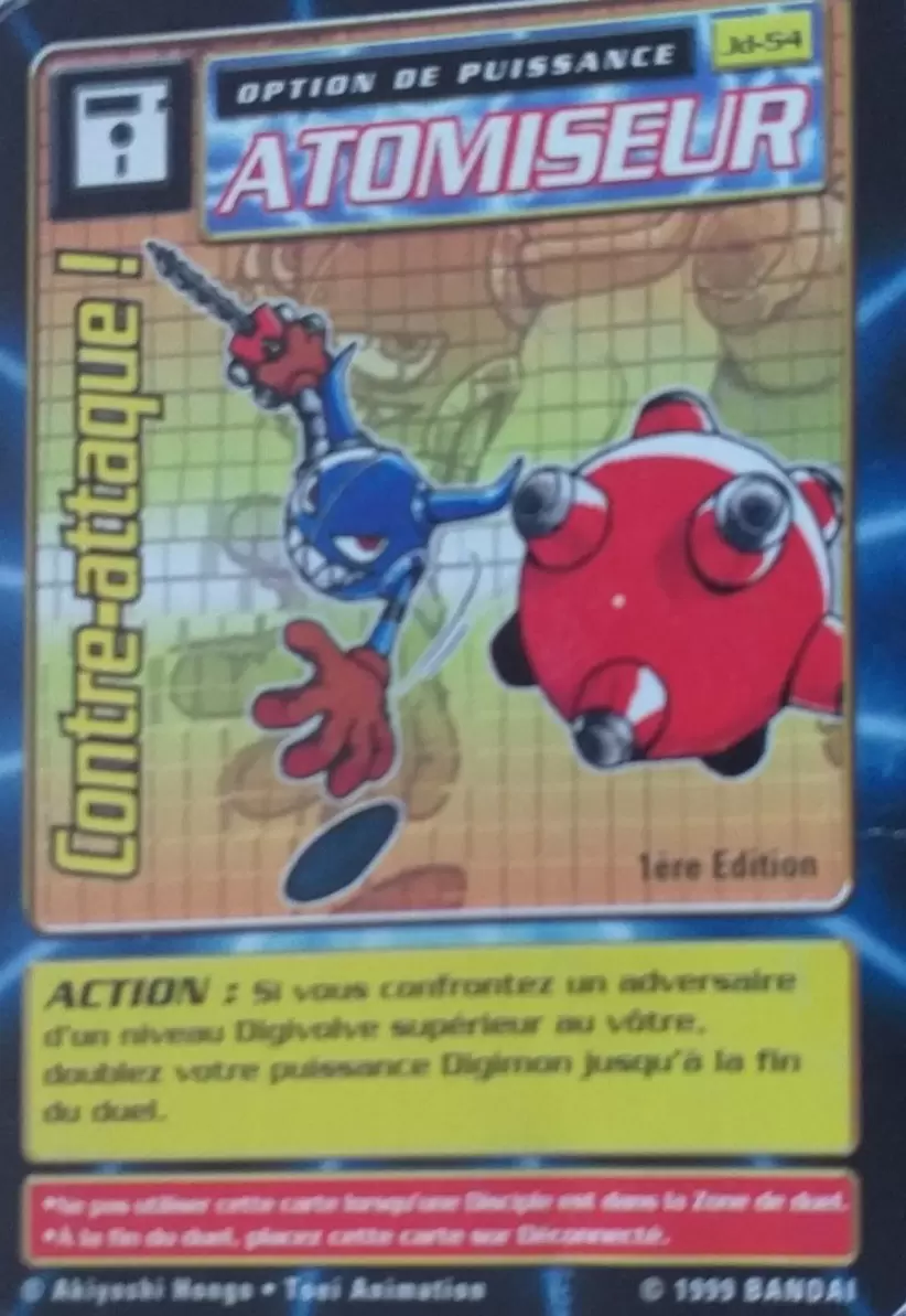 Carte Digimon JD - Contre-attaque ! 1ère Edition