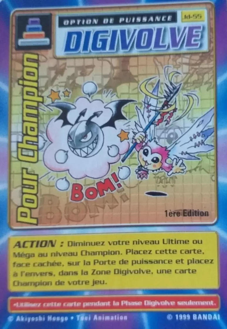 Carte Digimon JD - Pour Champion 1ère Edition