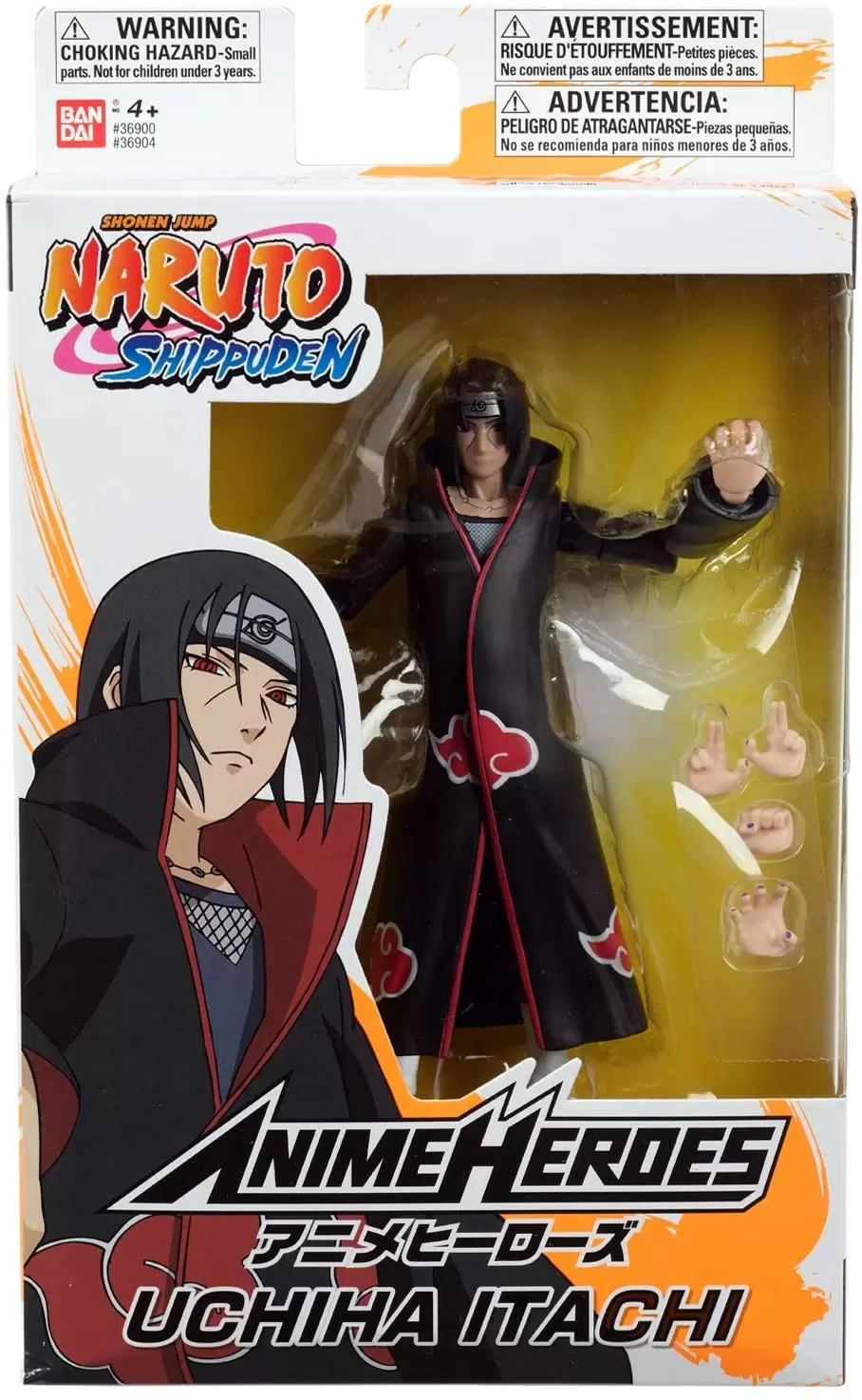 Naruto Shippuden - Uchiha Itachi - Anime Heroes - Bandai action figure