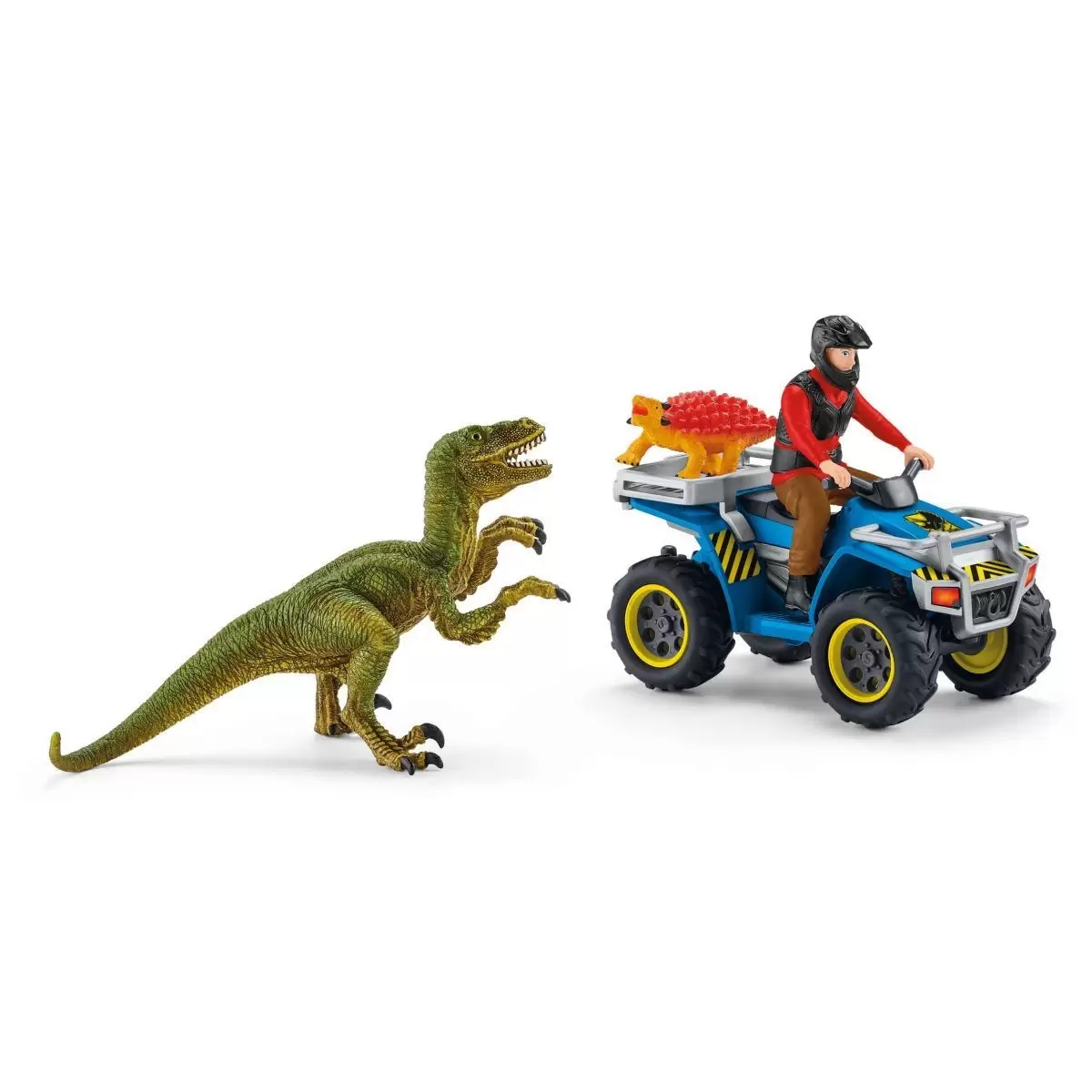 Dinosaurs - Fuite sur quad face au vélociraptor