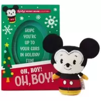Mickey with Christmas Card