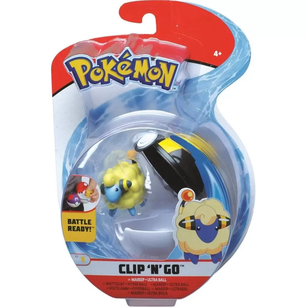 Pokémon Action Figures - Clip\'N\'Go Wattouat