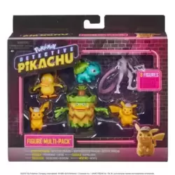 Détective Pikachu - Pikachu, Psykokwak, Ludicolo, Bulbizarre & Mewtwo 5 Pack