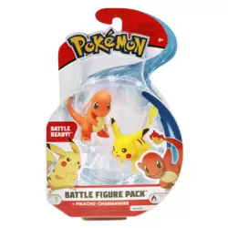 Battle Figure Pack - Pikachu & Salamèche 2 Pack
