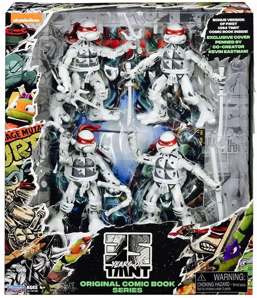 Rise of the Teenage Mutant Ninja Turtles - 35 Years of TMNT Original Comic Book Series 4 Pack