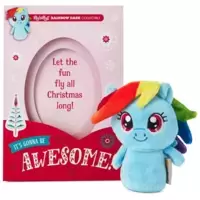 Rainbow Dash Christmas with Card