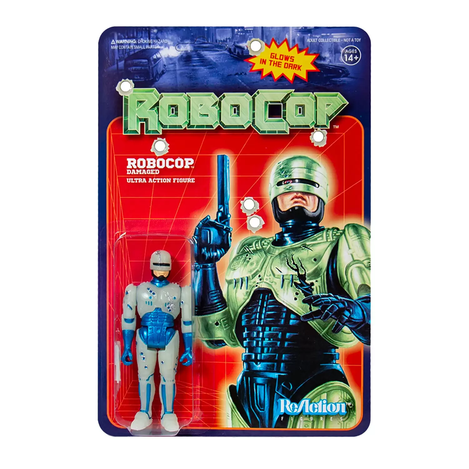 ReAction Figures - Robocop - Robocop Battle Damaged (Glow in the Dark)