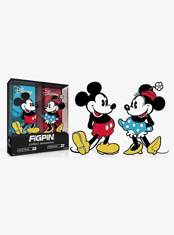 Disney - Figpin - Mickey & Minnie Retro 2 Pack