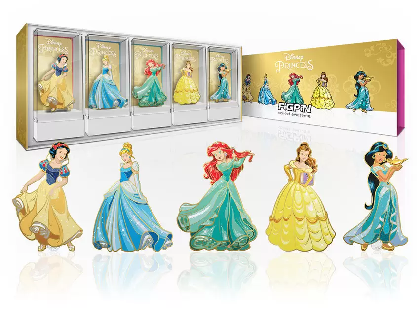Disney - Figpin - Disney Princesses Deluxe Box Set