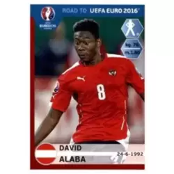 Panini EURO EM 2016 David Alaba Sticker 649 