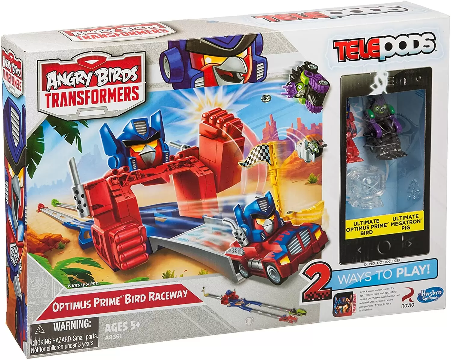 Angry Birds Transformers Telepods - Optimus Prime Bird Raceway