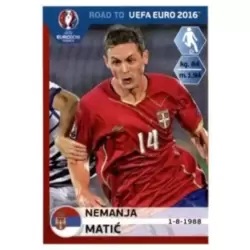Serbien Sticker 424 Nemanja Matic Panini WM 2018 World Cup Russia 
