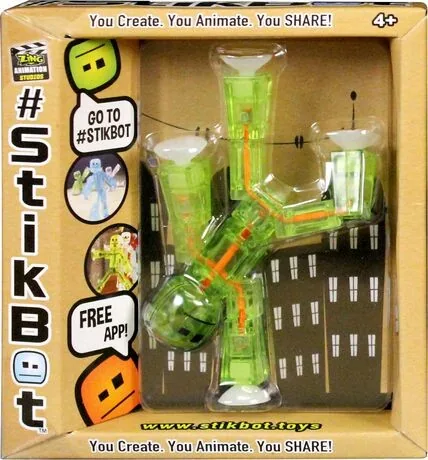 Stikbot - Bot - Clear Lime Green