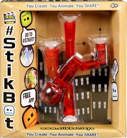 Stikbot - Bot - Clear Red