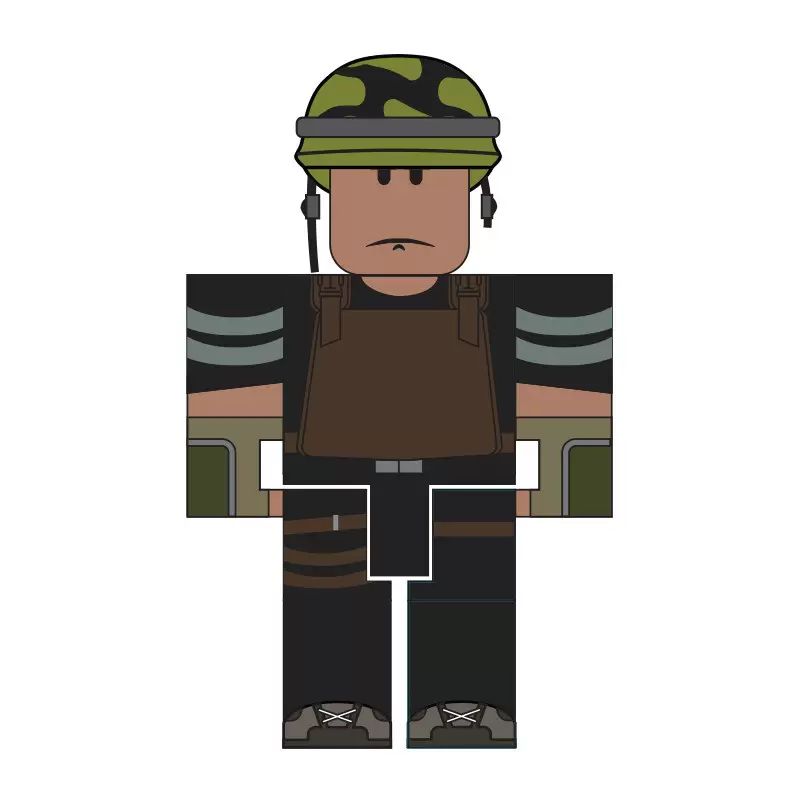 After The Clash Cdf Soldier Roblox Action Figure - roblox hard hat