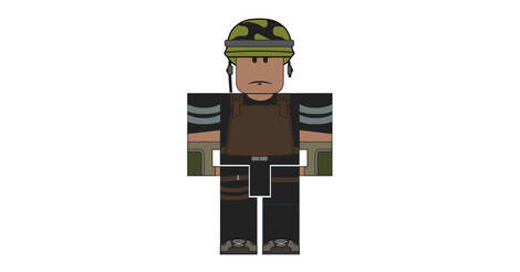 After The Clash Cdf Soldier Roblox Action Figure - cdf roblox