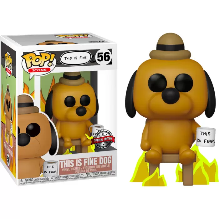 POP! Icons - This is Fine - This is Fine Dog