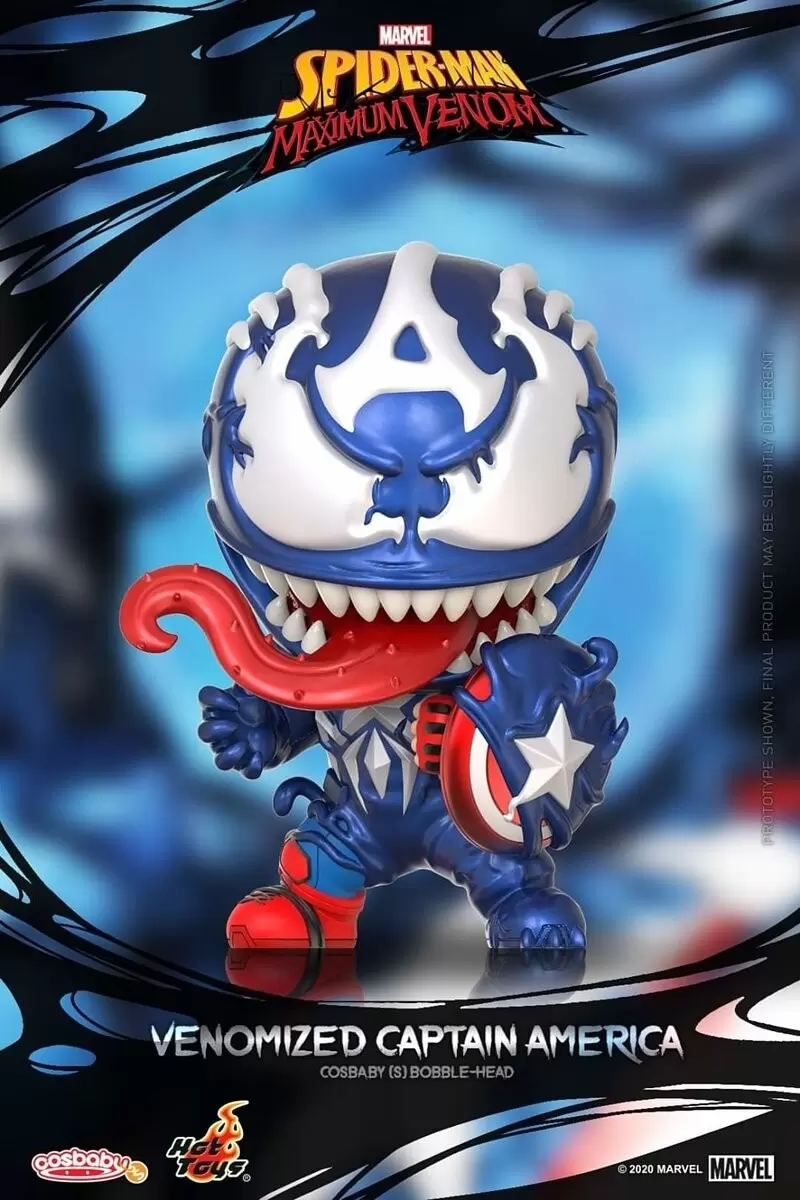Cosbaby Figures - Spider-Man: Maximum Venom - Venomized Captain America