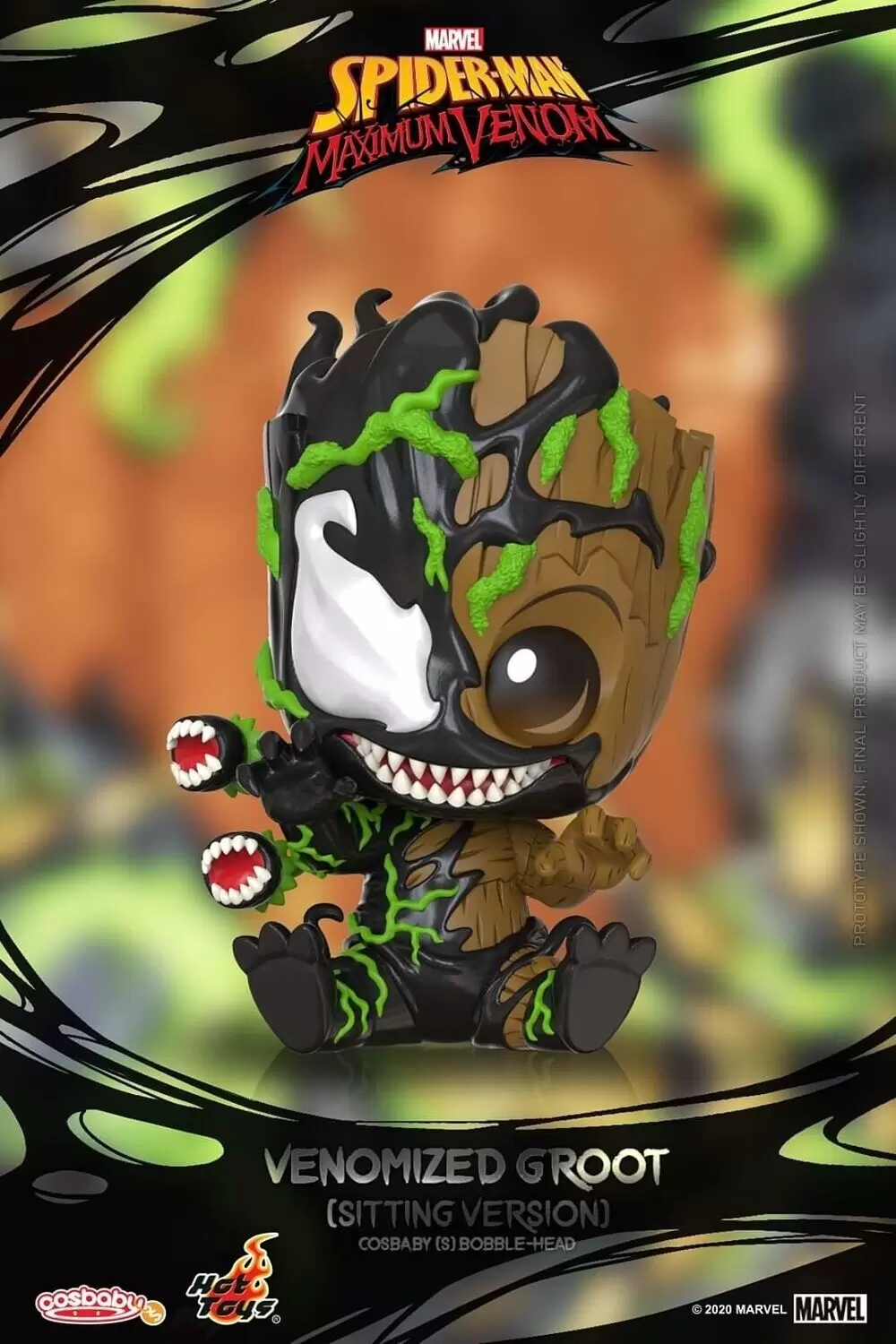 Cosbaby Figures - Spider-Man: Maximum Venom - Venomized Groot (Sitting Version)