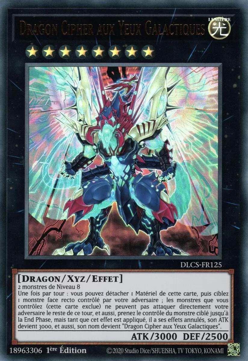 Les Dragons de Légende : La Série Complète DLCS - Dragon Cipher aux Yeux Galactiques