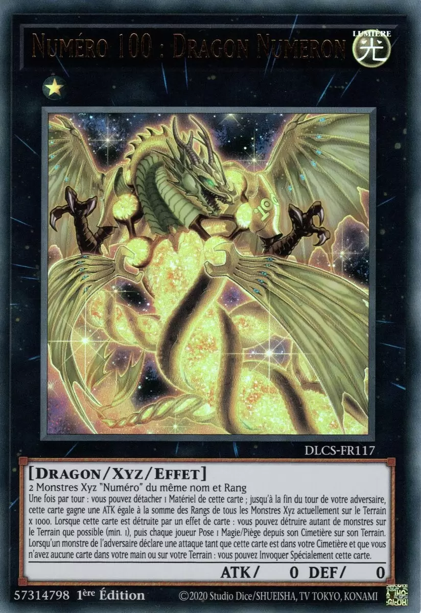 Les Dragons de Légende : La Série Complète DLCS - Numéro 100 : Dragon Numeron