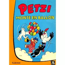 Petzi monte en ballon