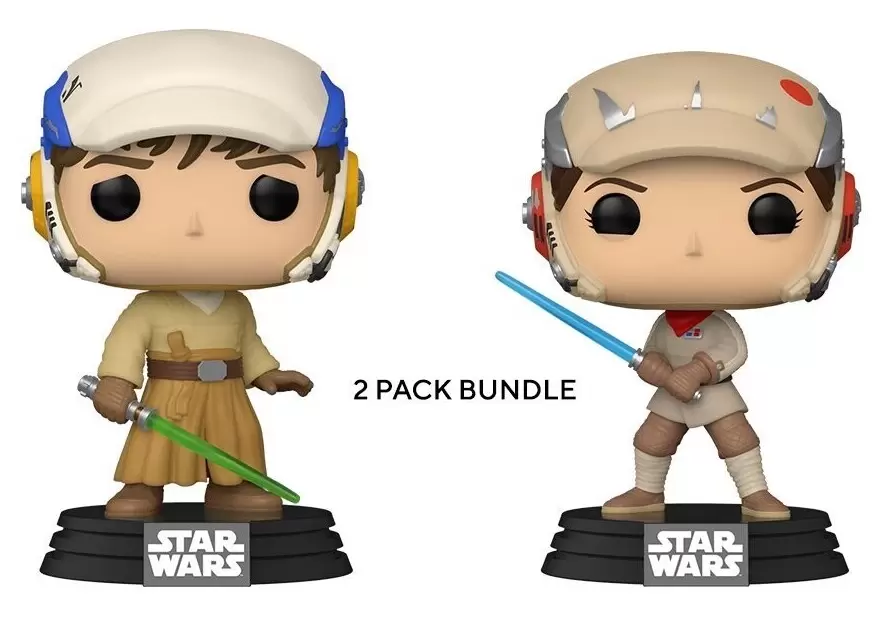 POP! Star Wars - Jedi Training Luke Skywalker & Princess Leia 2 Pack