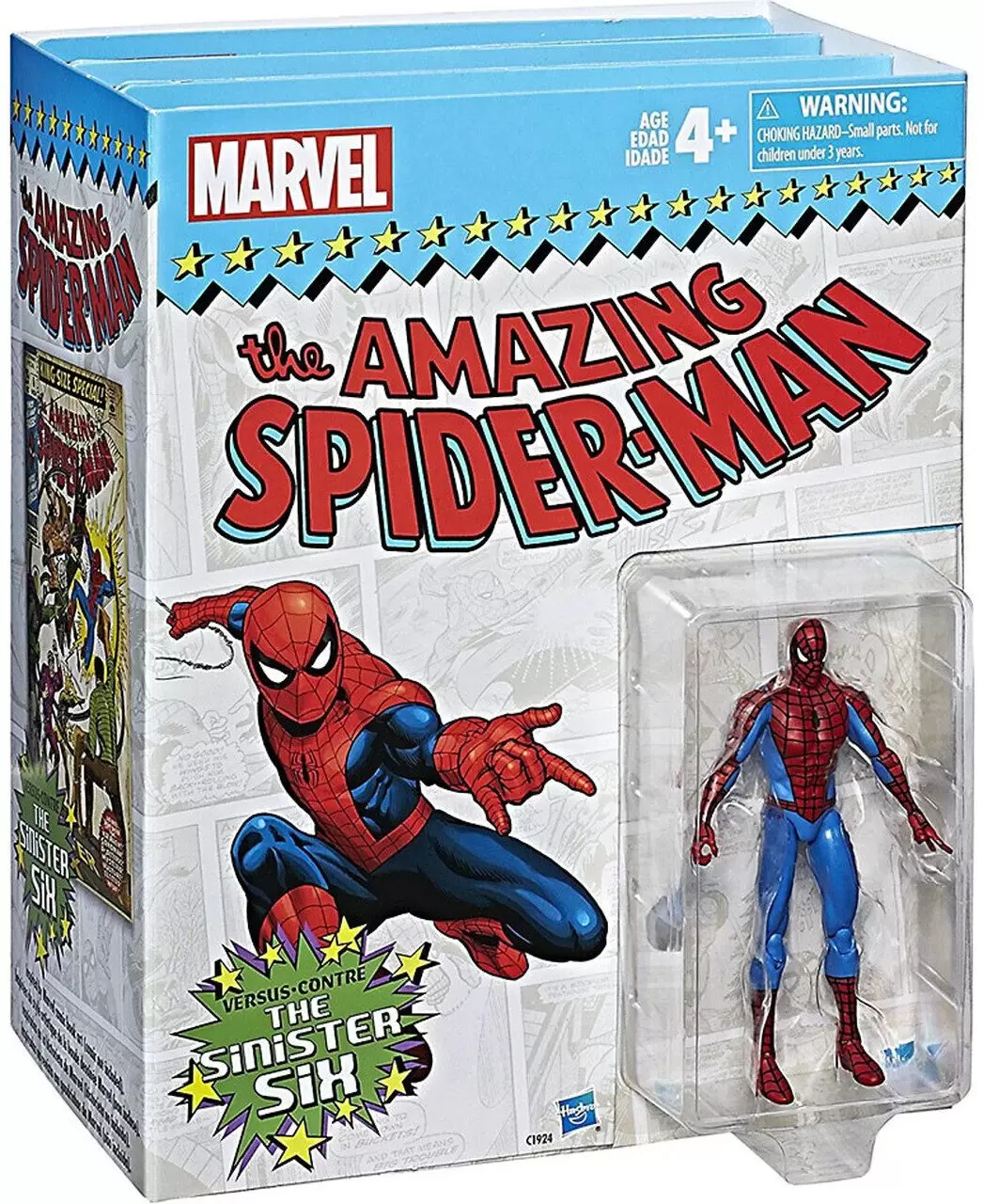 Spider-Man Marvel Legends Retro Series Classic Spiderman Action Figure  6-inch