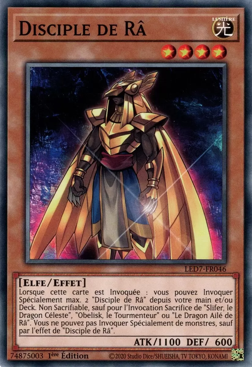 Pack du Duelliste - Les Duellistes Légendaires - La Rage de Râ LED7 - Disciple de Râ
