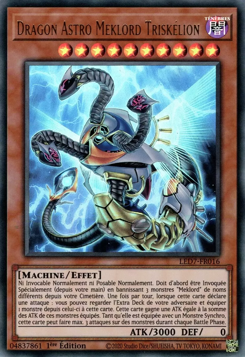 Pack du Duelliste - Les Duellistes Légendaires - La Rage de Râ LED7 - Dragon Astro Meklord Triskélion