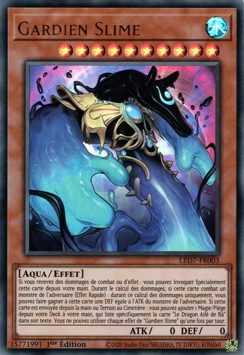 Pack du Duelliste - Les Duellistes Légendaires - La Rage de Râ LED7 - Gardien Slime