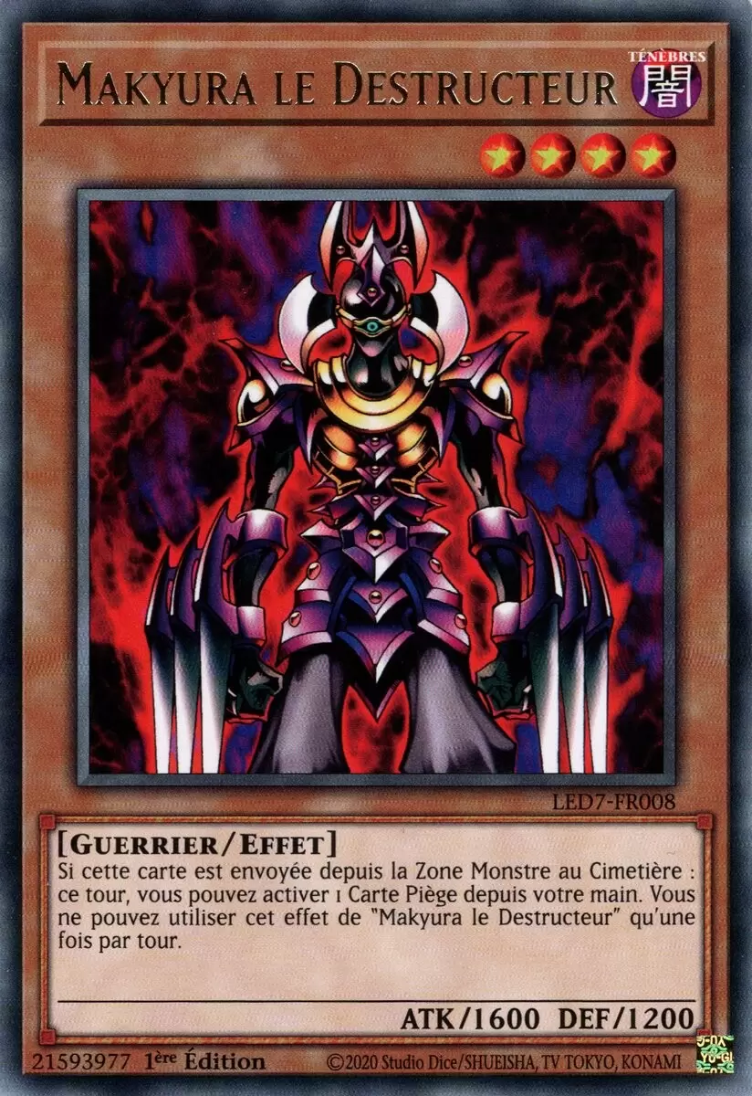 Pack du Duelliste - Les Duellistes Légendaires - La Rage de Râ LED7 - Makyura le Destructeur