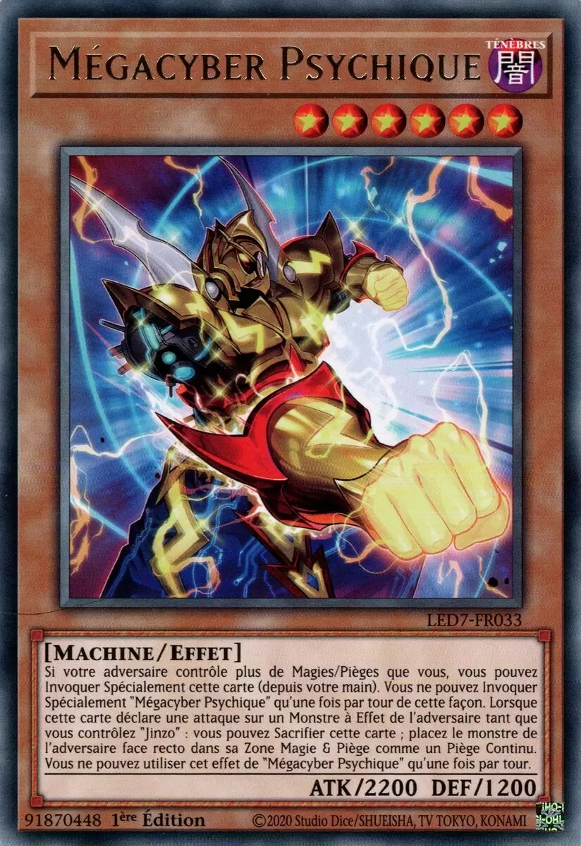 Pack du Duelliste - Les Duellistes Légendaires - La Rage de Râ LED7 - Mégacyber Psychique